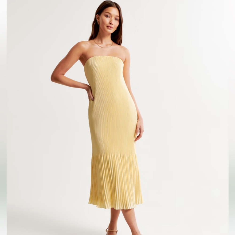 The Giselle Pleat Release Midi Dress